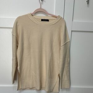 Cream Crew Neck Sweater